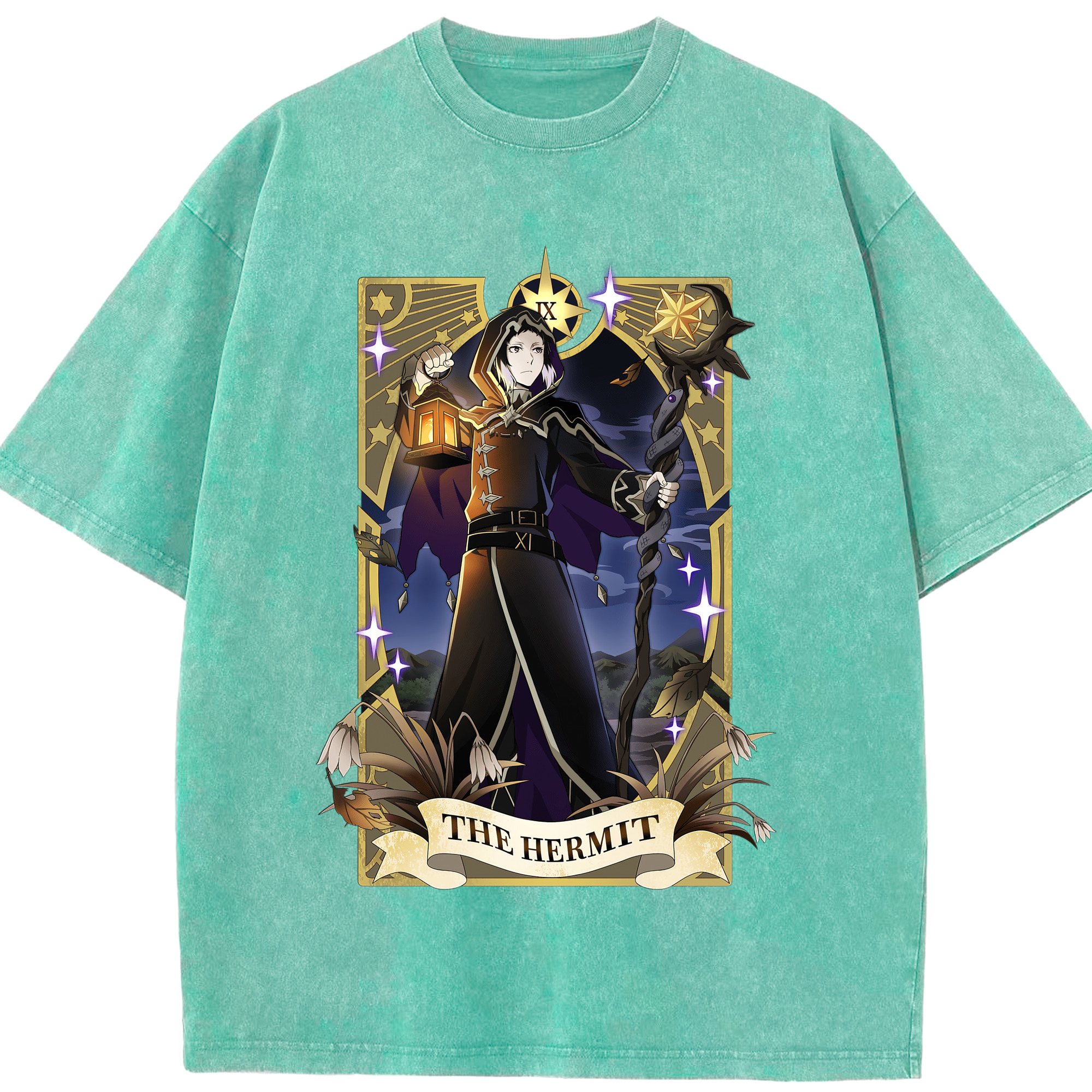 （画像用） 文豪ストレイドッグス Bungo Stray Dogs 綿100% ヴィンテージ風 半袖Tシャツ（フロントプリント）